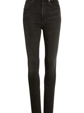 Citizens Of Humanity Black High-Rise Chrissy Skinny Jeans. Size 25